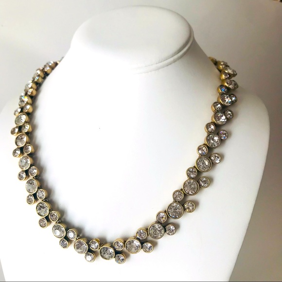 Ann Taylor Loft Sparkling Clear Rhinestone Necklace - Picture 2 of 6
